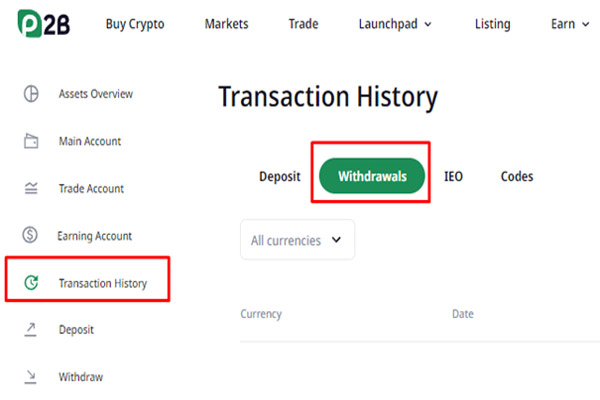 آموزش کار با صرافی P2B