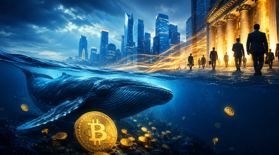 بازگشت نهادی‌ها همزمان با خرید بی‌وقفه نهنگ‌ها؛ بیت‌کوین در آستانه جهش قیمت؟