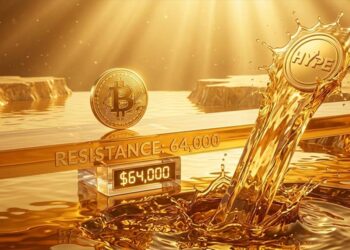بیت‌کوین نزدیک ۶۴ هزار دلار متوقف شد؛ HYPE خلاف جهت بازار صعود کرد!